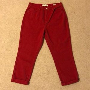 Pacsun Red Mom Jeans